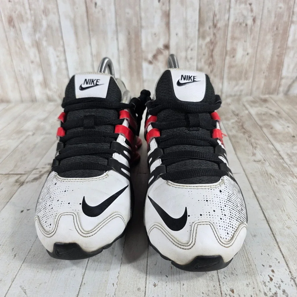 Nike‎ Shox NZ Womens 6.5 White Black Red Running Shoes 646824-100 Retro Y2K